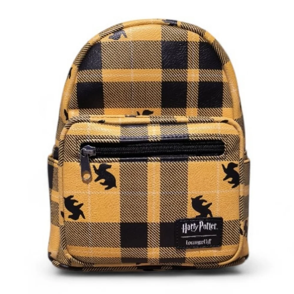 Loungefly Harry Potter Hufflepuff Plaid Mini Backpack